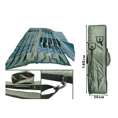 Kott 4 kalastuspuuri ja ritse 140 cm